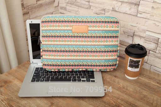 Bohemian Style Laptop Case Canvas Bag