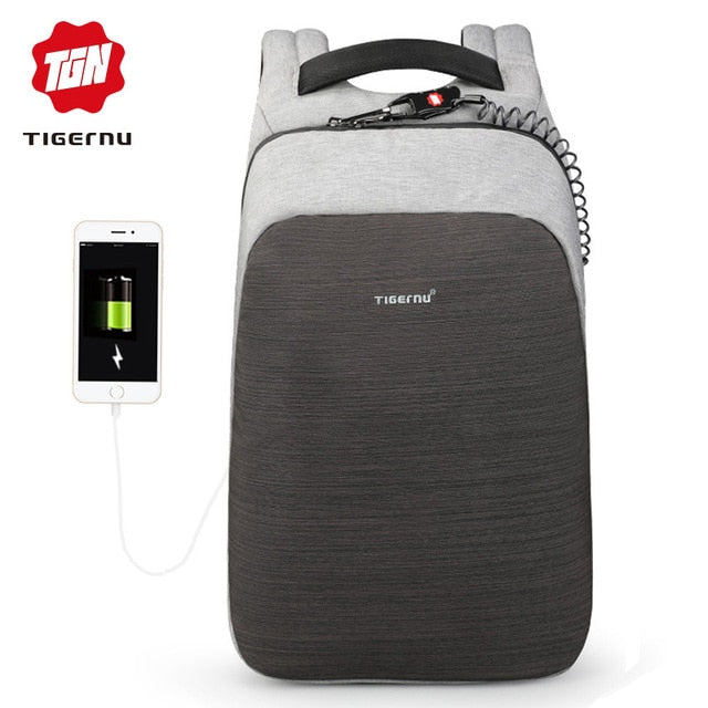 anti theft laptop backpack usb charging 15.6