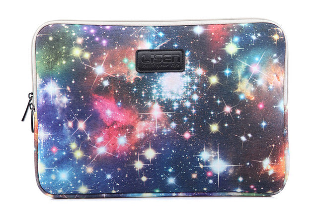Starry Sky Design Canvas Laptop Bag 10"11"12"13"14"15"15.4"15.6"